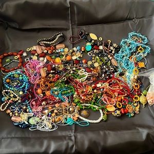 Broken jewelry that do not need to stay broken! Fun bright colorful beads